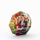 Brush Script Verheiratet & Merry Foto Wedding Octa (Links)