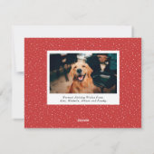 Brush Script Voll Foto Weihnachten (Rückseite)