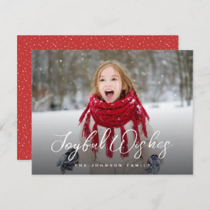 Brush Script Voll Foto Weihnachten