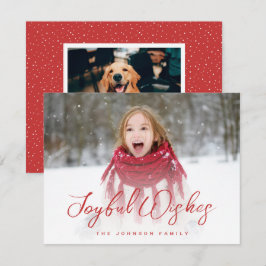 Brush Script Voll Foto Weihnachten