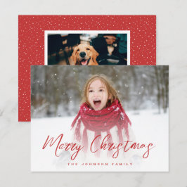 Brush Script Voll Foto Weihnachten