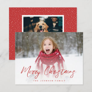 Brush Script Voll Foto Weihnachten