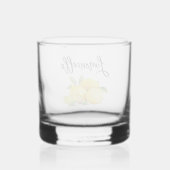 Brush Script Wasserfarbe Lemons Limoncellass Whiskyglas (Rückseite)