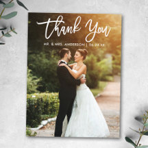 Brush Script Wedding Bride Groom Foto