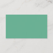 Brush Script Wedding Website QR Neo Mint Green Begleitkarte (Rückseite)