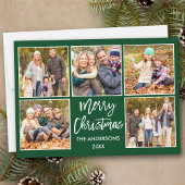 Brush Script Weihnachten 5 Foto Grün