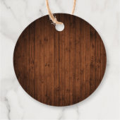 Brush Script Weihnachtsweihnachtsleuchten Gnomes Geschenkanhänger (Rückseite)