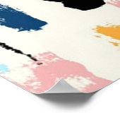 Brush Stroke Abstrakt Poster (Ecke)