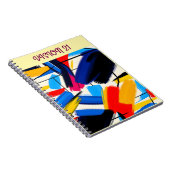 Brush Stroke Art Notebook Notizblock (Rechte Seite)
