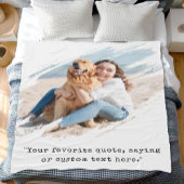 Brush Stroke Custom Foto Fleecedecke