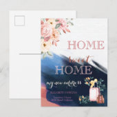 Brush Stroke, Gehäuse neue Adresse Ankündigungspostkarte (Vorne/Hinten)