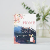 Brush Stroke, Gehäuse neue Adresse Ankündigungspostkarte (Stehend Vorderseite)