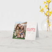 Brush Stroke Herz Muttertagskarte Karte (Gelbe Blume)