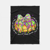Brush Stroke King Cake Bow Funny Mardi Gras Beads  Fleecedecke (Vorderseite)