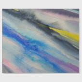 brush stroke, painting Abstract watercolor colorf Geschenkpapier (Flach)