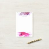 Brush Stroke | Personalisierte Anmerkungen Post-it Klebezettel (Auf Schreibtisch)