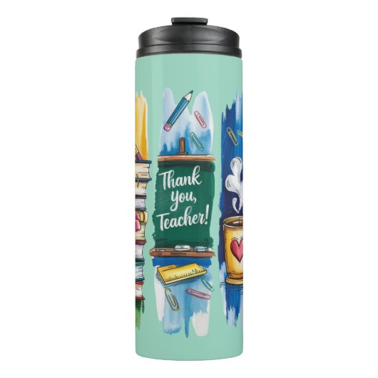 Brush Stroke Teacher Thermosbecher (Vorderseite)