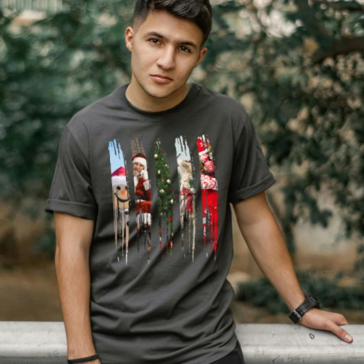 Brush Stroke Weihnachtsmagie Custom T-Shirt