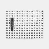 Brush Stroke XOXO Fleecedecke (Vorderseite (Horizontal))