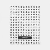 Brush Stroke XOXO Fleecedecke (Vorderseite)