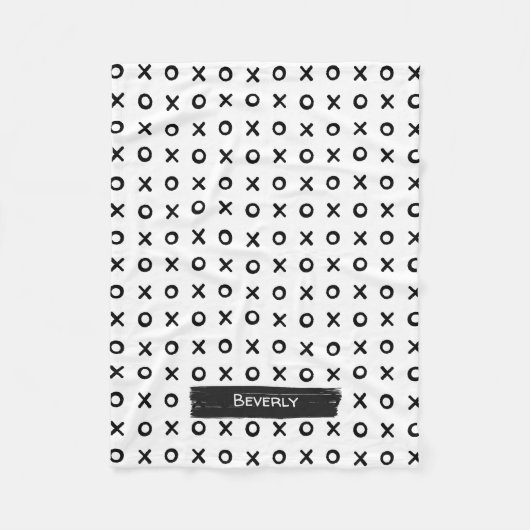 Brush Stroke XOXO Fleecedecke (Vorderseite)