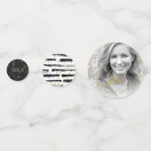 Brush Strokes & Confetti Black Gold ID511 Konfetti (Vorderseiten)