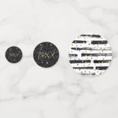 Brush Strokes & Confetti Black Gold ID511 Konfetti (Rückseiten)