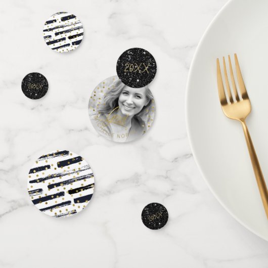 Brush Strokes & Confetti Black Gold ID511 Konfetti (Gruppe)