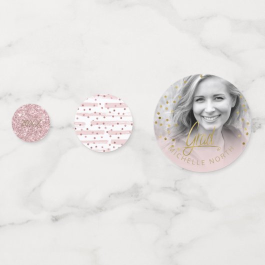 Brush Strokes & Confetti Rose Gold ID511 Konfetti (Vorderseiten)