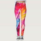 brush strokes pattern 2 leggings (Vorderseite)