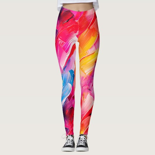 brush strokes pattern 2 leggings (Vorderseite)