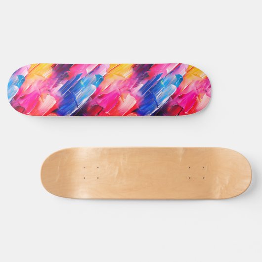 brush strokes pattern 2 skateboard (Horizontal)