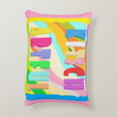 Brush Teeth Hair Wash Fan Spaß Kinder helles Desig Dekokissen (Rückseite(Vertikal))