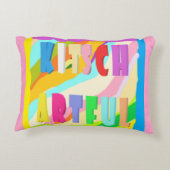 Brush Teeth Hair Wash Fan Spaß Kinder helles Desig Dekokissen (Rückseite)