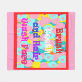 Brush Teeth Hair Wash Fan Spaß Kinder helles Desig Fleecedecke (Vorderseite (Horizontal))