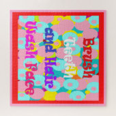 Brush Teeth Hair Wash Fan Spaß Kinder helles Desig Puzzle (Horizontal)