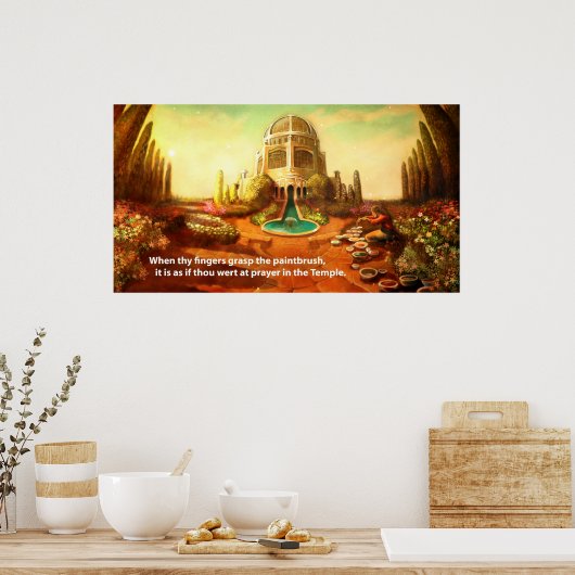 Brush Temple Poster (Küche)