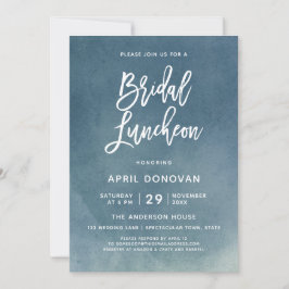 Brush Typografie Bridal Luncheon Einladung