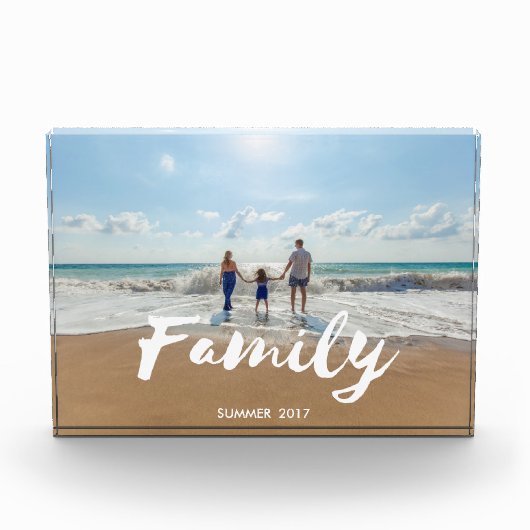 Brush Typografie Fotoblock (Vorderseite)