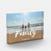 Brush Typografie Fotoblock (Links)