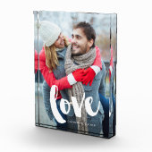 Brush Typografy Liebe Fotoblock (Rechts)