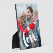 Brush Typografy Liebe Fotoplatte (Seite)