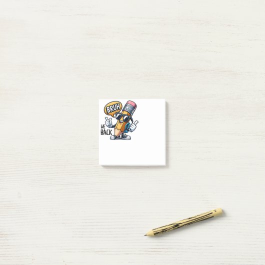 Brush We Back  Post-it Klebezettel (Auf Schreibtisch)