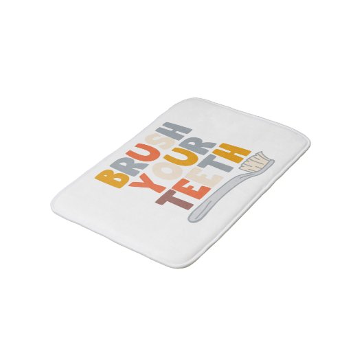 Brush your teeth badematte (Schrägansicht)