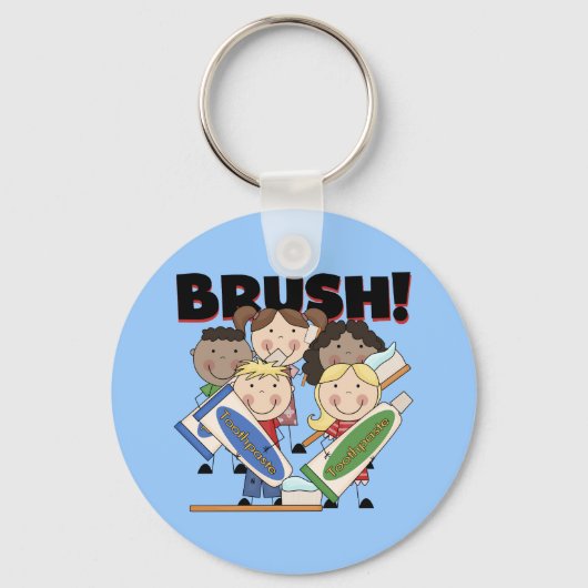 Brush Your Teeth T-shirts and Gifts Schlüsselanhänger (Vorderseite)