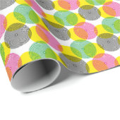 Brush Zigzags: Handgezeichnetes Muster Geschenkpapier (Rolleneckpunkt)