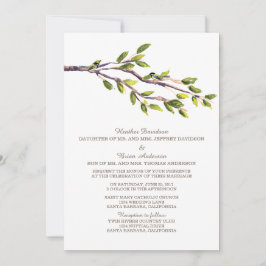 Brushed Branches Wedding Invite Einladung