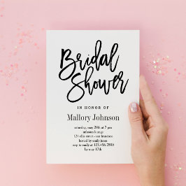 Brushed Bridal Dusche Einladungen