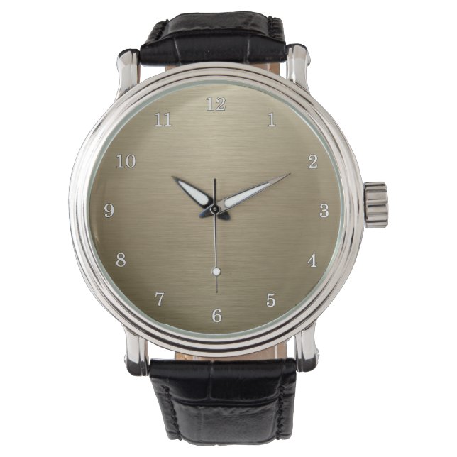 Brushed Bronze Armbanduhr (Vorderseite)