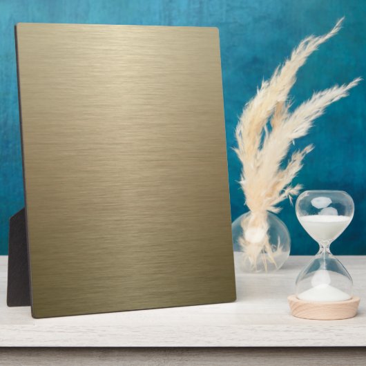 Brushed Bronze Fotoplatte (Seite)